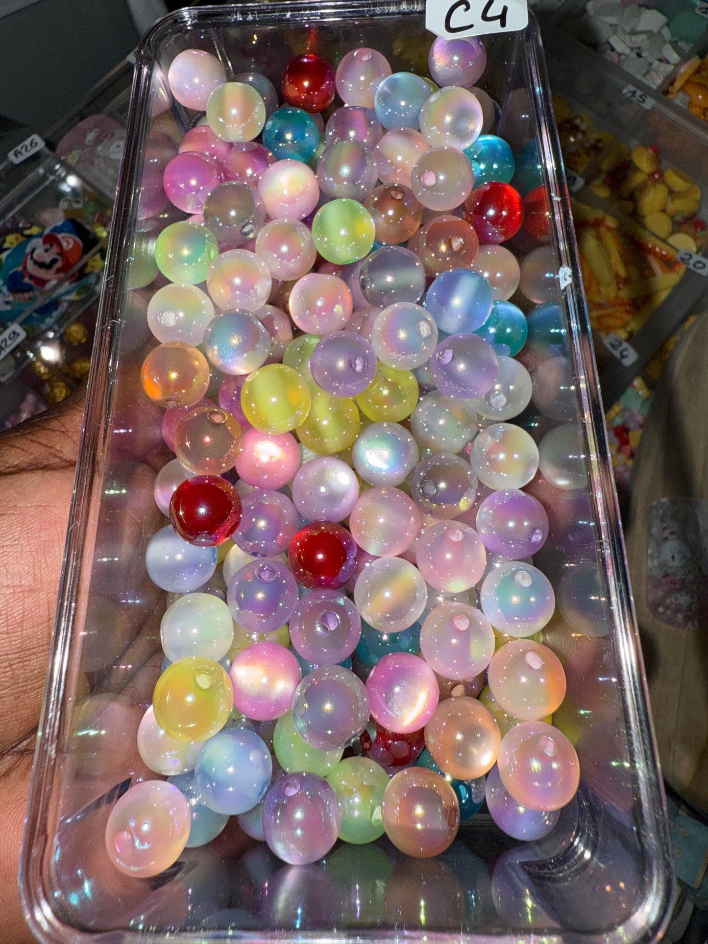 🌙 Perles effet « cat eyes »